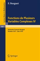 François Norguet - Fonctions de Plusieurs Variables Complexes IV