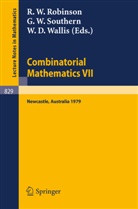 R. W. Robinson, G. W. Southern, W. D. Wallis - Combinatorial Mathematics VII