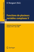 François Norguet - Fonctions de Plusieurs Variables Complexes V