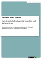 Karl-Heinz I. Kerscher, Karl-Heinz Ignatz Kerscher - Gewalt an Schulen, Jugendkriminalität und Sozialstruktur