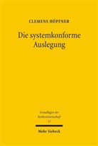 Clemens Höpfner - Die systemkonforme Auslegung