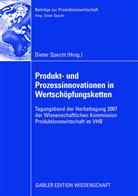 Diete Specht, Dieter Specht - Produkt- und Prozessinnovationen in Wertschöpfungsketten