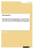 Antje Felgentreu - Ökologische Kapitalanlagen - Eine Analyse mit dem Fokus auf Windkraftbeteiligungen