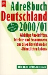 Adreßbuch Deutschland 2000/01