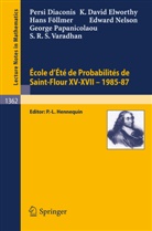 Persi Diaconis, David Elworthy, Hans F¿llmer, Hans Föllmer, Edward Nelson, George Papanicolaou... - Ecole d'Ete de Probabilites de Saint-Flour XV-XVII, 1985-87