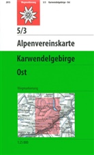 Deutsche Alpenverein, Deutscher Alpenverein, Deutscher Alpenverein e V, Deutscher Alpenverein, Deutscher Alpenverein e.V. - Alpenvereinskarten: Karwendelgebirge - Östliches Blatt
