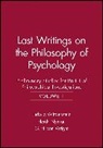 Anscombe, Nyman, Wittgenstein, L Wittgenstein, Ludwig Wittgenstein, Ludwig (Philosopher) Wittgenstein... - Last Writings on the Phiosophy of Psychology