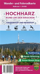 Mario Schmidt, Tho Schmidt, Bernhar Spachmüller, Harzklu e V, Harzklub e.V. - Der Hochharz, Wander- und Fahrradkarte