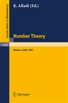 Krishnaswami Alladi - Number Theory, Madras 1987