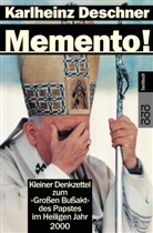 Karlheinz Deschner - Memento!