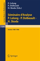 Pierre Dolbeault, Pierre Lelong, Henri Skoda - Séminaire d'Analyse P. Lelong - P. Dolbeault - H. Skoda
