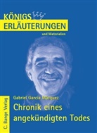 Gabriel García Márquez - Gabriel Garcia Márquez 'Chronik eines angekündigeten Todes'