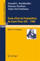 Donald L. Burkholder, Etienne Pardoux, Alain-Sol Sznitman, Paul-Louis Hennequin - Ecole d'Ete de Probabilites de Saint-Flour XIX - 1989