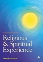 Marianne Rankin, Rankin Marianne - An Introduction to Religious and Spiritual Experience