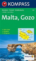 KOMPASS-Karten GmbH - Kompass Karten: Malta, Gozo  1:25 000