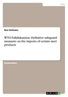 Rico Hofmann - WTO-Falldiskussion: Definitive safeguard measures on the imports of certain steel products