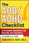 Sandra F Rief, Sandra F. Rief, Sandra F. (San Diego Rief, SF Rief - Add/adhd Checklist