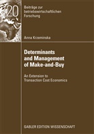 Anna Krzeminska - Determinants and Management of Make-and-Buy
