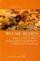 Christia Simon, Christian Simon - Wo sie ruhen