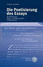 Simon Jander - Die Poetisierung des Essays