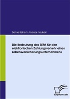 Denis Behlert, Denise Behlert, Andreas Neubert - Die Bedeutung des SEPA für den elektronischen Zahlungsverkehr eines Lebensversicherungsunternehmens