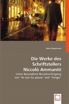 Anne Hagemann - Die Werke des Schriftstellers Niccolò Ammaniti