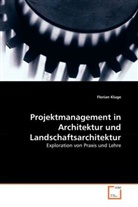 Florian Kluge - Projektmanagement in Architektur und Landschaftsarchitektur