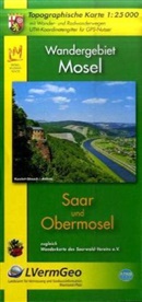Topographische Karten Rheinland-Pfalz: Topographische Karte Rheinland-Pfalz Wandergebiet Mosel, Saar und Obermosel