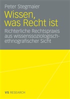 Peter Stegmaier - Wissen, was Recht ist