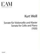 Kurt Weill, Kurt (COP)/ Rathert Weill, Wolfgang Rathert, Jurgen Selk - SONATA FOR CELLO AND PIANO VIOLONCELLE