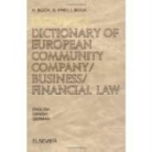 H K Bock, H. K. Bock, H.K. Bock, H.k. Frey Bock, I R Bock, I. R. Bock... - Elsevier s Dictionary of European Community