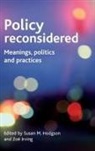 Susan Hodgson, Susan M. Hodgson, Zo¿ Irving, Zoe Irving, Zoë Irving - Policy reconsidered
