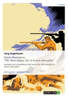 Jörg Vogelmann - Ernest Hemingway: "The Short Happy Life of Francis Macomber"