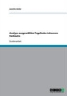 Jennifer Keller - Analyse ausgewählter Tagelieder Johannes Hadlaubs