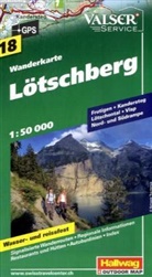 Hallwag Outdoor Map: **N 18  LOTSCHBERGFRUTIGEN-KANDERSTEG-VISP