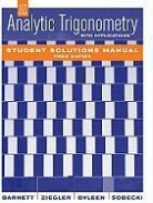 Raymond A. Barnett, Raymond A./ Ziegler Barnett, Karl E. Byleen, Michael R. Ziegler - Analytic Trigonometry With Applications