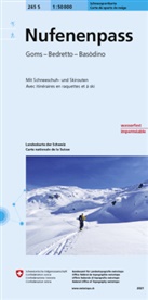 Bundesamt für Landestopografie swisstopo, Bundesam für Landestopografie swisstopo, Bundesamt für Landestopografie swisstopo - Landeskarte der Schweiz: Nufenenpass