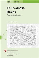 Bundesamt für Landestopografie swisstopo, Bundesam für Landestopografie swisstopo, Bundesamt für Landestopografie swisstopo - Landeskarte der Schweiz: Chur - Arosa Davos