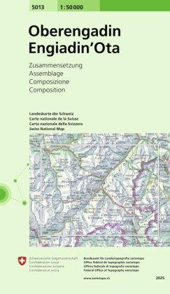 Bundesam für Landestopografie swisstopo, Bundesamt für Landestopografie swisstopo - Landeskarte der Schweiz: Oberengadin Engiadin'Ota - Zusammensetzung