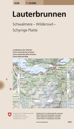 Bundesamt für Landestopografie swisstopo, Bundesam für Landestopografie swisstopo, Bundesamt für Landestopografie swisstopo - Lauterbrunnen - Schwalmere - Wilderswil - Schynige Platte