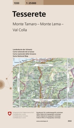 Bundesamt für Landestopografie swisstopo, Bundesam für Landestopografie swisstopo, Bundesamt für Landestopografie swisstopo - Tesserete - Monte Tamaro - Monte Lema - Val Colla