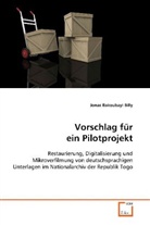 Jonas Bakoubayi Billy, BILLY Jonas Bakoubayi - Vorschlag für ein Pilotprojekt