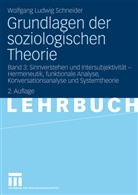 Wolfgang L. Schneider, Wolfgang Ludwig Schneider - Grundlagen der soziologischen Theorie - 3: Sinnverstehen und Intersubjektivität