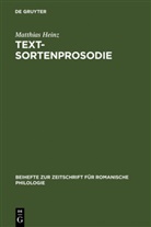 Matthias Heinz - Textsortenprosodie