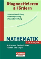 BACKHAUS, Kathri Backhaus, Kathrin Backhaus, Klieman, Sabine Kliemann, Sabin Kliemann... - Diagnostizieren & Fördern Mathematik: 7./8. Schuljahr, Brüche und Dezimalzahlen - Flächen und Körper