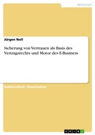 Jürgen Noll - Sicherung von Vertrauen als Basis des Vertragsrechts und Motor des E-Business
