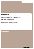 Lilla Juharos - Ineffizienzen als Ursache der Rechtsentwicklung