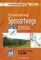Roland Esterbauer, Esterbauer Verlag - Hikeline Wanderführer Fernwanderweg Spessartwege