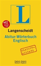 Redaktio Langenscheidt, Langenscheidt-Redaktion - Langenscheidt Abitur-Wörterbuch Englisch, Klausurausgabe