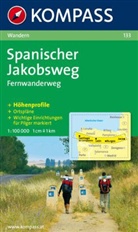 Kompass Karten: Kompass Karte Spanischer Jakobsweg
